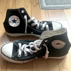 Black Converse M5.5/W7.5 (Classic High Top)